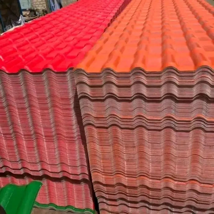 Tôle bage plastique en couleur